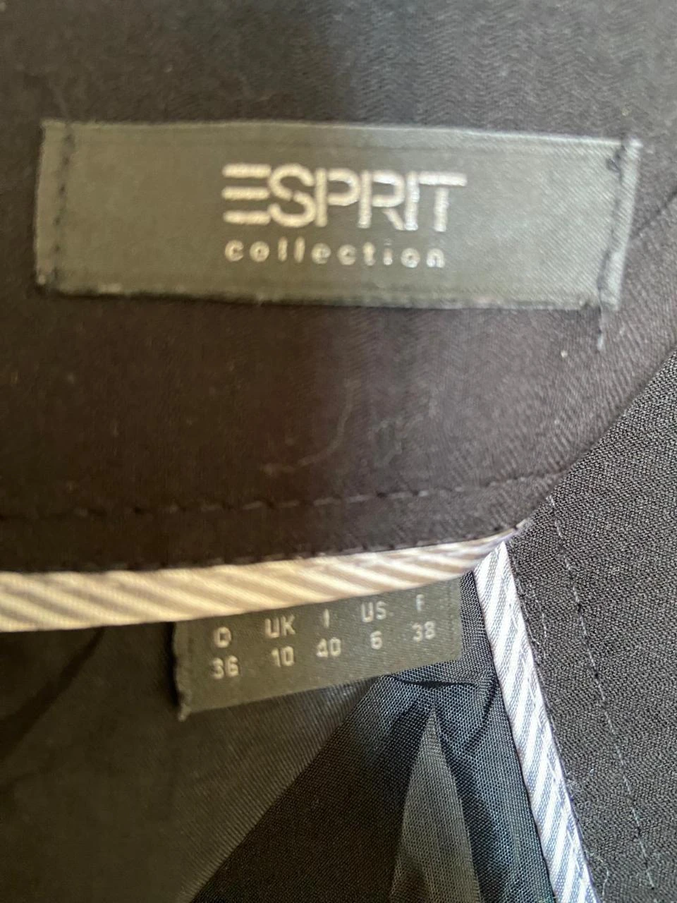 Falda negra suelta, con cinturón, tejido ligero. Nueva. Esprit. Talla M – photo 2
